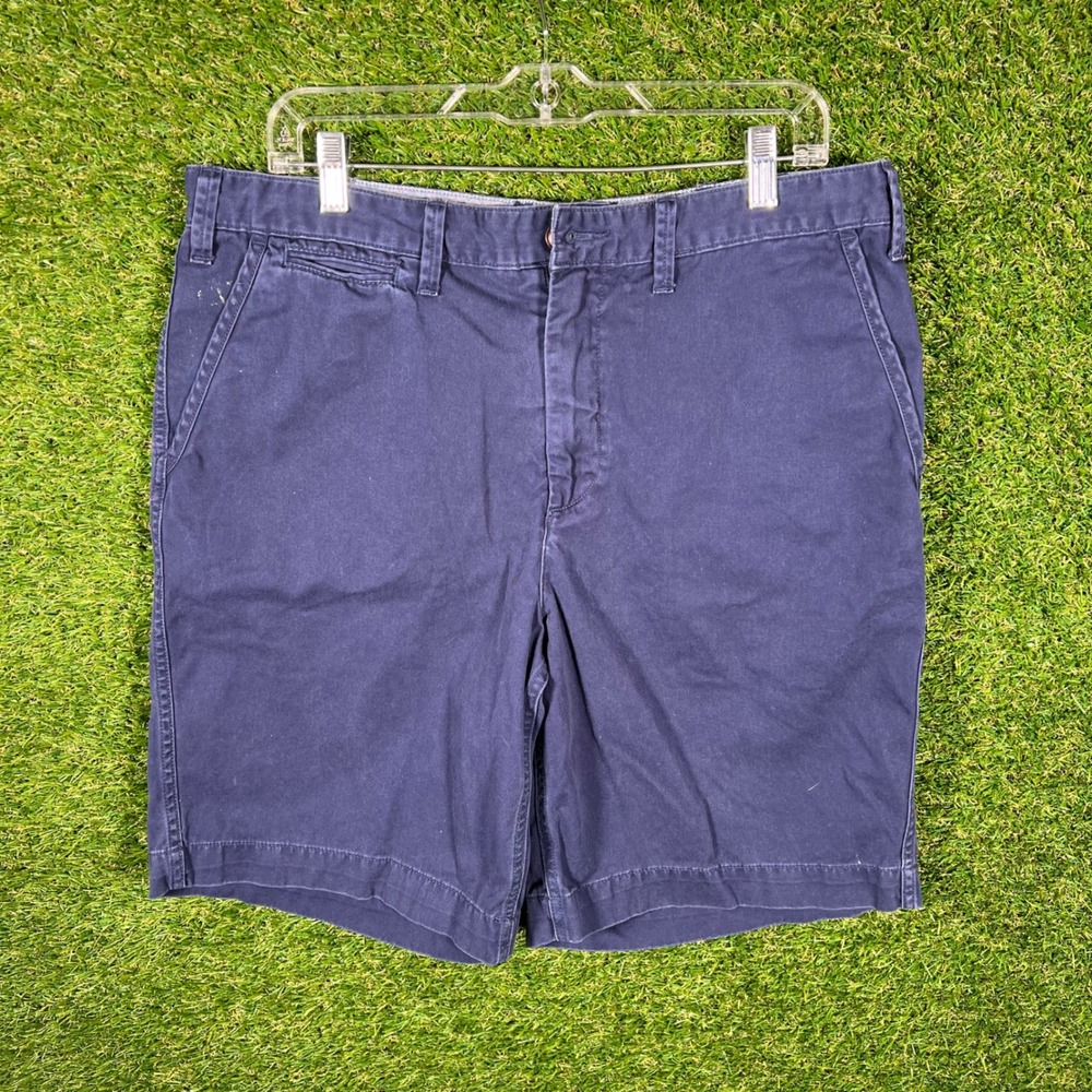 Polo Ralph Lauren Relaxed Fit Navy Blue Chino Shorts Mens Size 34